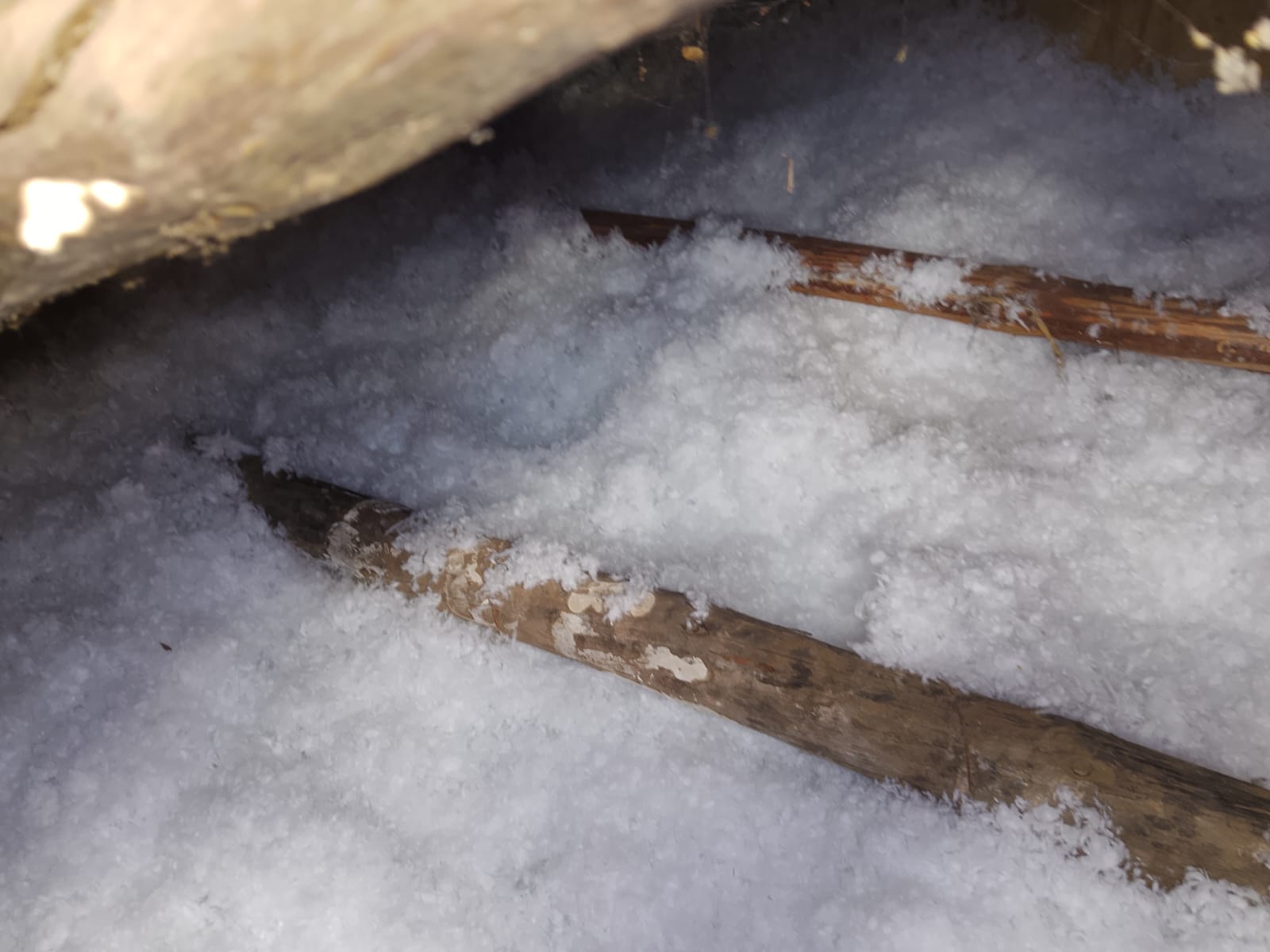 Aislamiento térmico instalado en vivienda unifamiliar